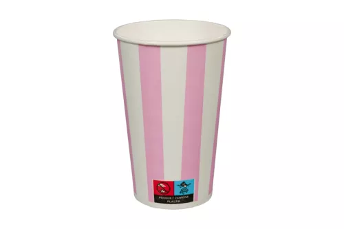 Kubek CANDY różowy 16 oz 400ml śr 90 mm do zimnych napojów