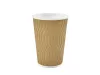Kubek papierowy fala natural 2-warstwowy 400 ml śr.90 mm (z logo żółw)