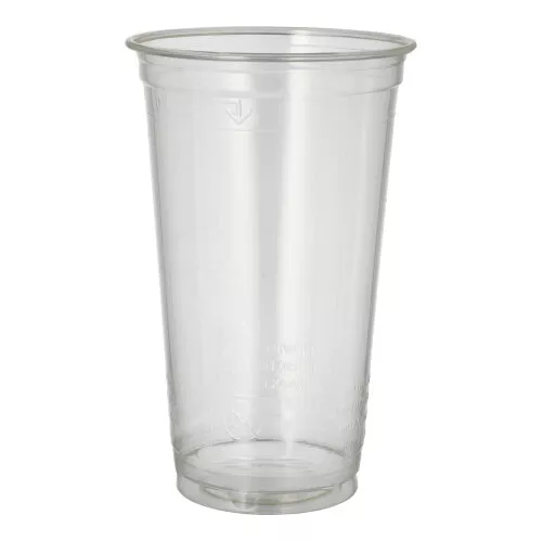 Kubki do zimnych napojów, PLA, “pure”, 0,5 l, średnica 9,5 cm, krystaliczny, straight