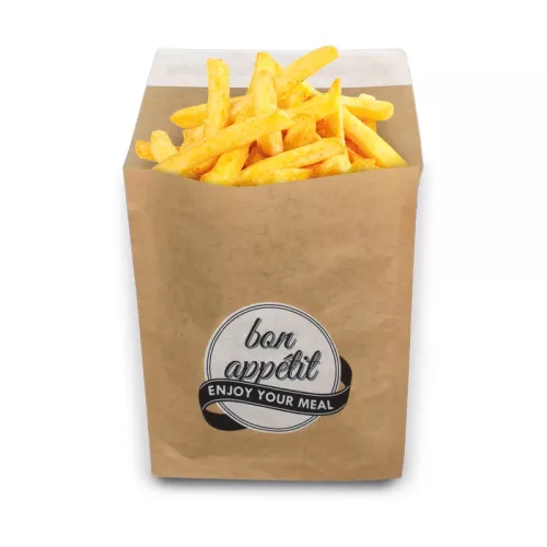 Torebka na frytki Fingerfood 154x160 mm, BON APPETIT, papier 100%