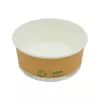 Pojemnik sałatkowy papierowy Plastic FREE 750 ml śr. 150 mm, brązowo-biały