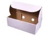 Pudełko kartonowe CALZONE biało-brązowe 300x150x100 mm