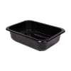 Pojemnik 1-komorowy 850 ml 187x137x48 mm MEDIUM PP czarny do zgrzewu