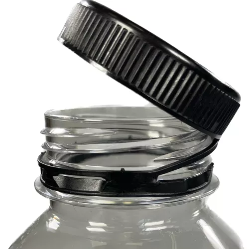 Butelka plastikowa rPET kwadratowa gładka 80 ml śr. 3/38 mm