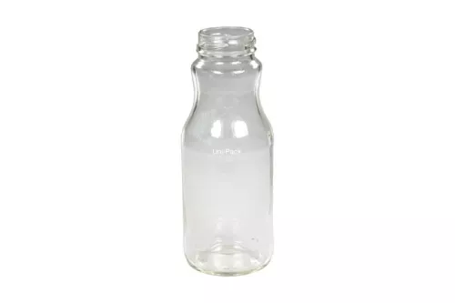 Butelka szklana okrągła na soki 250ml śr. 38 mm