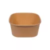 POJEMNIK SAŁATKOWY KWADRATOWY PAP. + PE KRAFT 750 ML 135X135X61 A50 (300)