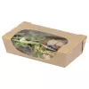 Pudełko na sałatkę 1000ml tekturowe kraft z okienkiem, take away