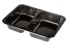 Pojemnik obiadowy 2-dzielny czarny PP 227x178x40 mm