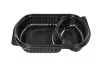 POJEMNIK CZARNY 2-DZIELNY 238X203X38 MM 1000ML (250)