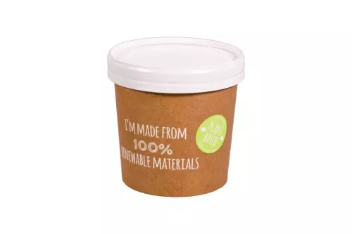 Wieczko papierowe do pojemnika 350 ml FUTURE SMART plant based