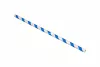 SŁOMKA PAPIEROWA W PASKI BIAŁO/NIEBIESKIE ŚR. 8MM, DŁ. 25 CM (500) (6000)