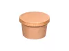 Wieczko papierowe kraft do pojemnika deserowego 140ml śr. 74mm