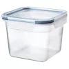 POJEMNIK NA ŻYWNOŚĆ Z POKRYWKĄ, KWADRAT, PLASTIK 1.4 L