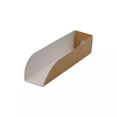 .Szufelka/tacka papierowa UNIBOX™ 21x5x5cm brązowa