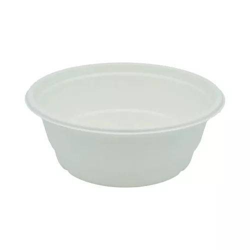 Miska DIAMOND 700ml z pulpy z trzciny cukrowej, biała śr.165mm