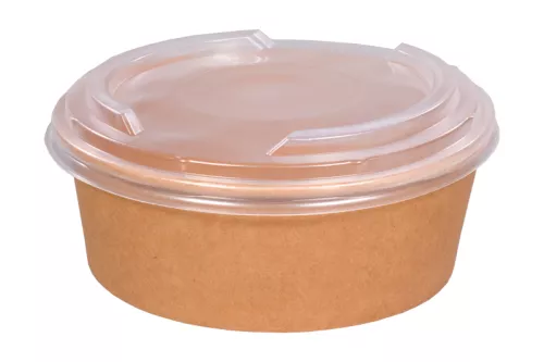 Pojemnik sałatkowy papierowy 1100 ml śr. 185 mm kraft