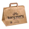 TORBA PAP. SZARA 70G UCHWYT PŁASKI 260X170X260 MM KARY MARY/SKORO SUSHI (250)