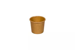 Wieczko papierowe kraft do pojemnika na sos 30 ml śr. 44 mm