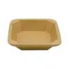 Papierowy pojemnik sałatkowy Stretto™ 700 ml kwadratowy kraft 176x176x45 mm