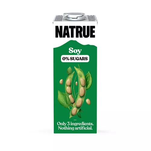 NATRUE Soy Drink 0% Sugars– naturalny napój sojowy