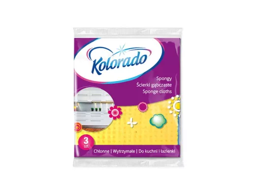 Ścierki gąbczaste Kolorado Spongy A3 żółte