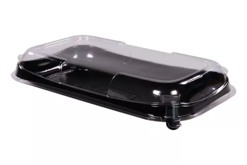 Pokrywka SNACKIPACK przeźroczysta wys.20 mm do pojemnika sushi 240x140x20 mm