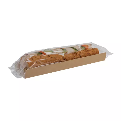 Opakowanie kartonowo-foliowe na bagietkę do zgrzewu 285/405 x 70/130 x 30mm