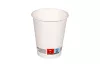 Kubek papierowy 1-warstwowy biały 200ml śr.80 mm (z logo żółw)