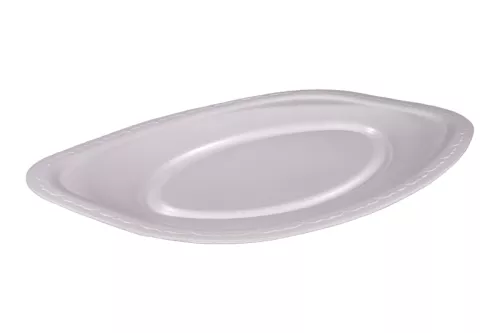 Taca biała owalna EPS 452x315x26 mm