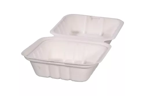 Hamburgerbox z trzciny cukrowej 150x150x75 mm