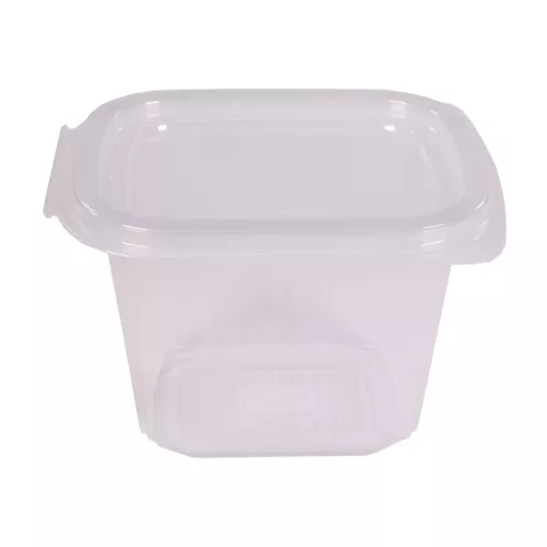 Pojemnik kwadratowy 500ml z wieczkiem na zawiasie
