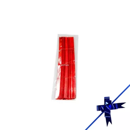 Wstążka ściągana 1cm czerwona