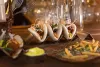 Stojak na 4 porcje taco/hot-dog/kanapka, stal nierdzewna
