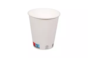 Wieczko białe PS śr. 90 mm do kubków papierowych 300/400/500 ml – Coffee to go