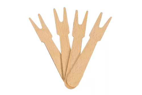 Widelczyk do frytek drewniany 8,5 cm