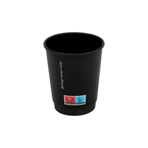 Kubek papierowy 100% czarny 200 ml/ 08 oz śr. 80 mm, 2-warstwowy BLACK