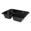 Pojemnik obiadowy 3-dzielny PP LITE 227x178x50 mm czarny