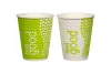 KUBEK PAP. + PE 2-W IMPRESSO FEEL GOOD KOMPOSTOWLANY 300 ML ŚR. 90 MM  A34 (680)