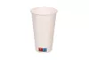 Kubek papierowy 1-warstwowy biały 400ml śr. 90 mm (z logo żółw)