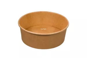 Wieczko PET do pojemnika sałatkowego kraft 1100/1300 ml śr. 184 mm