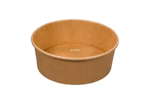 Pojemnik sałatkowy papierowy kraft 1300 ml śr. 184 mm