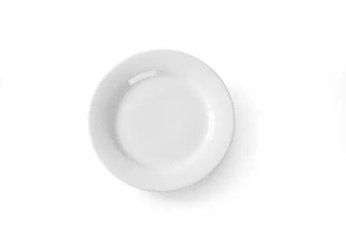 Talerz płaski 24cm OPTIMA, porcelanowy, biały
