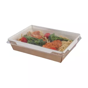 Tacka papierowa FUZIONE 1053ml brązowa