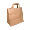 Torba papierowa klockowa 260x170x260 mm brązowa eco/kraft uchwyt płaski
