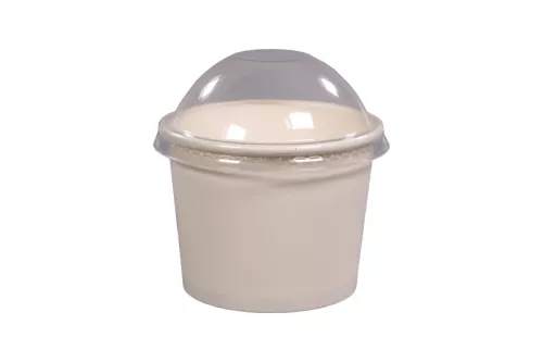 Wieczko do pojemnika papierowego na lody 12oz/300ml ICE CREAM szczelne