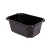 Tacka 1-komorowa 650 ml 160x112x66 mm MINI PP czarna do zgrzewu