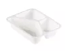 POJEMNIK OBIADOWY 3-DZIELNY BIAŁY 227X178X50 A216