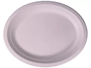 Talerz / półmisek owalny 230x165 mm z pulpy z trzciny cukrowej brązowy (Duni 205777)