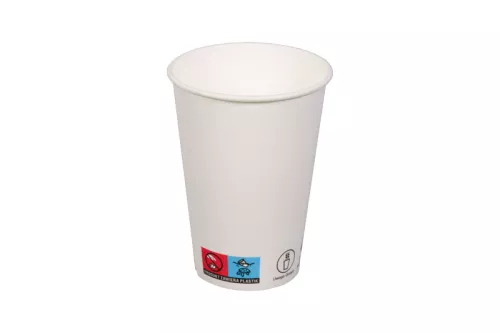Wieczko z masy papierowej białe śr. 70mm z trzciny cukrowej