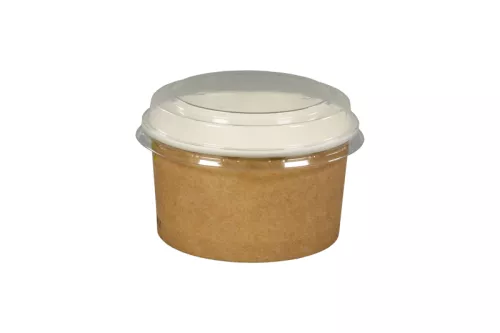 Pojemnik sałatkowy papierowy 225 ml brązowo-biały GREEN LEAF śr. 93,5 mm (spód)